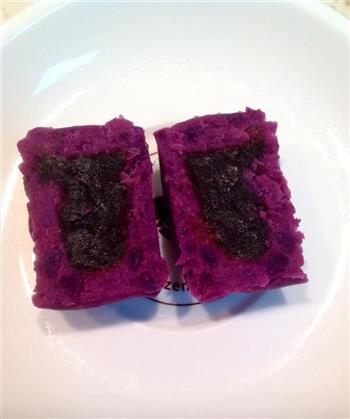 紫薯豆沙糕的做法步骤3