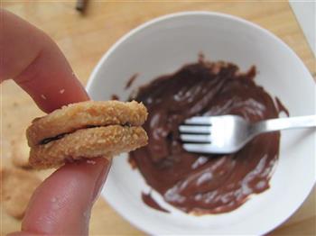 椰茸巧克力夹心饼干的做法步骤13