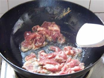 香菇茭白炒肉片的做法步骤6