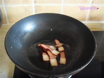 腊肉炒豇豆的做法步骤2
