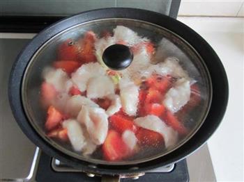 番茄鲟鱼片的做法步骤5