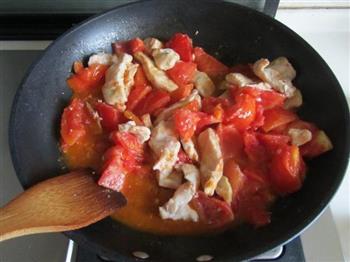 番茄鲟鱼片的做法步骤6