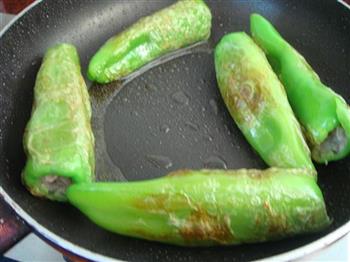 酿肉版虎皮青椒的做法步骤5