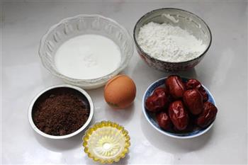红糖枣泥蛋糕的做法步骤1