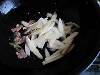 茭白炒肉片的做法步骤5