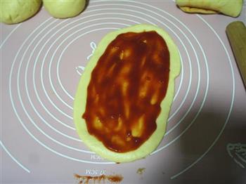 番茄酱肉松面包的做法图解11