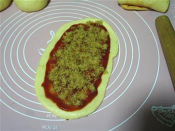 番茄酱肉松面包的做法步骤12