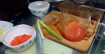 胡萝卜菜团子的做法图解2
