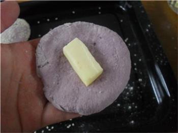 紫薯豆渣饼的做法图解3