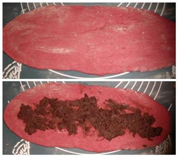 甜菜红豆馅面包的做法步骤2