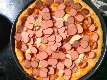 火腿蔬菜披萨的做法图解11