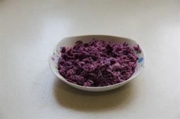 奶香紫薯发糕的做法步骤3