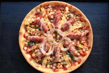 蔬菜培根披萨的做法图解13