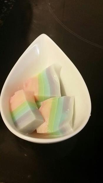 彩虹椰奶冻的做法图解2