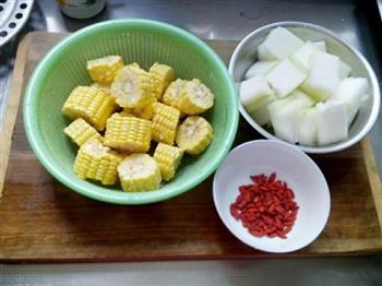 冬瓜玉米大骨汤的做法步骤2