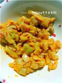 萝卜干炒四季豆的做法步骤3