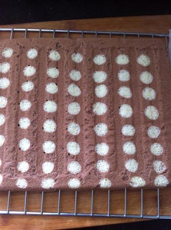 波点巧克力蛋糕卷的做法步骤21