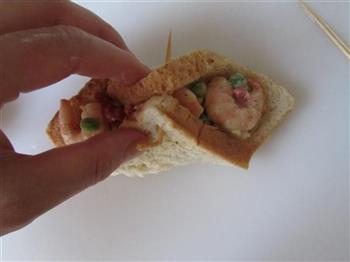 鲜虾三明治的做法步骤7