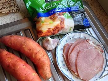 蒜茸烤红薯的做法步骤1