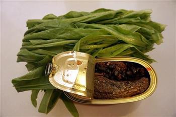 豆豉鲮鱼油麦菜的做法步骤1