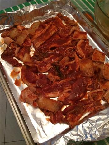 韩式烤辣白菜五花肉的做法步骤4