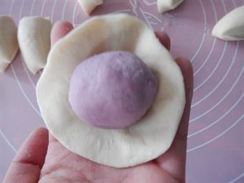 紫薯花朵馒头的做法图解10