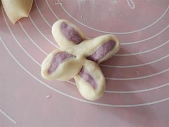 紫薯花朵馒头的做法图解12