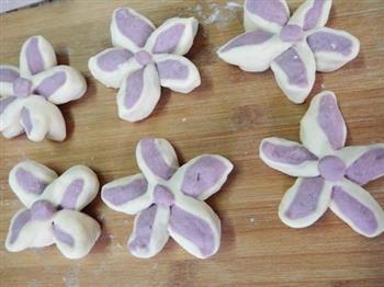紫薯花朵馒头的做法步骤13