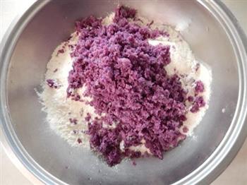 紫薯花朵馒头的做法图解6