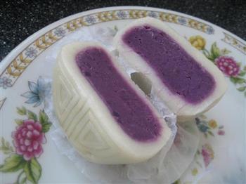 奶香紫薯冰皮月饼的做法步骤20