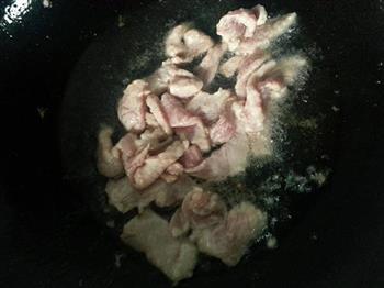 鲜蘑小炒肉的做法步骤3