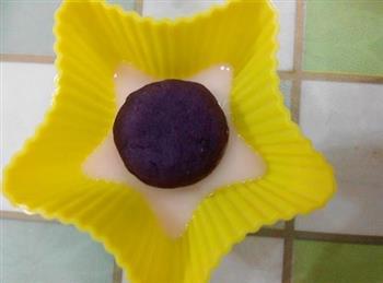 奶冻紫薯月饼的做法步骤9