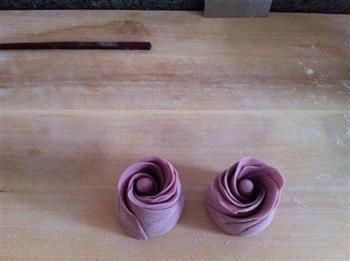紫薯花样馒头的做法步骤13