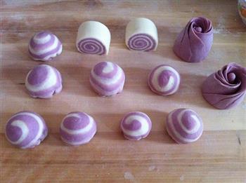 紫薯花样馒头的做法步骤21
