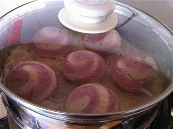 紫薯花样馒头的做法步骤23
