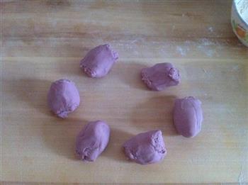 紫薯花样馒头的做法步骤8