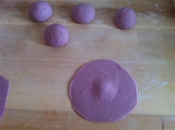 紫薯花样馒头的做法步骤9