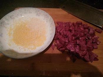 紫薯小米营养粥的做法步骤1