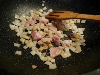 青菜蘑菇炒肉片的做法步骤3