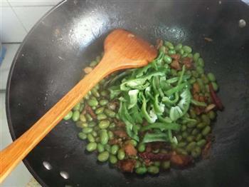 简单版家常菜青豆炒肉的做法步骤6