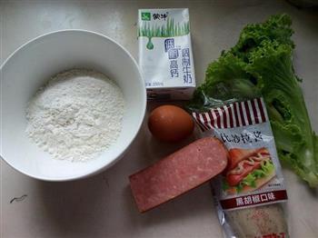 牛奶蛋饼卷的做法步骤2