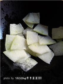 豆豉煎蒸冬瓜的做法步骤3