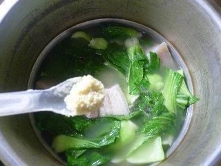 青菜五花肉土豆汤的做法步骤11