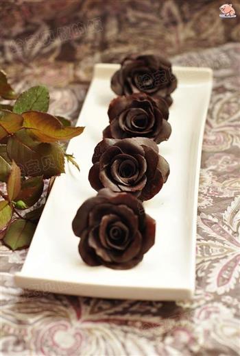 巧克力玫瑰花的做法步骤14