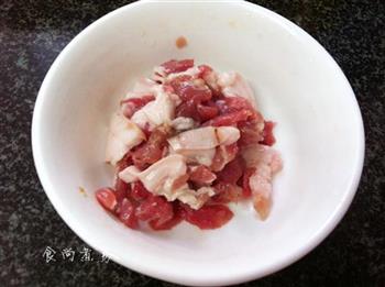 干椒花菜炒肉片的做法步骤2