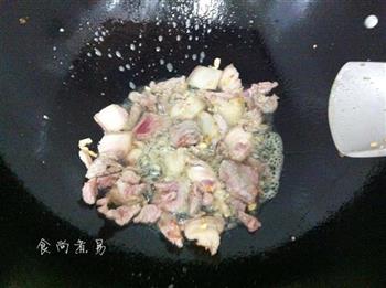 干椒花菜炒肉片的做法步骤6