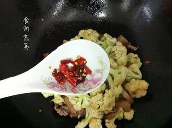 干椒花菜炒肉片的做法步骤9