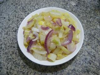 紫洋葱土豆炒白菜芯的做法步骤12