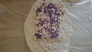 紫薯燕麦面包的做法图解8