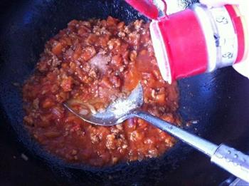 番茄肉沫意大利面的做法步骤11